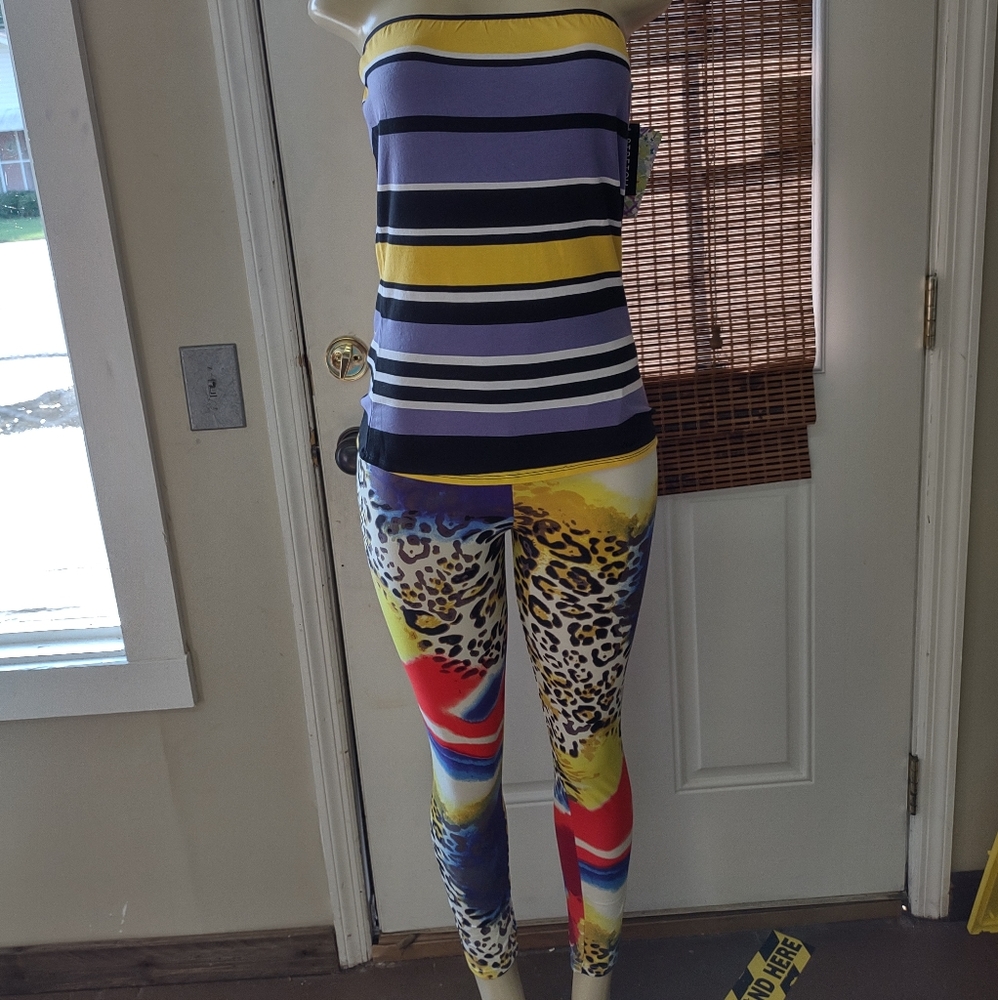 2 piece tube top and leggings